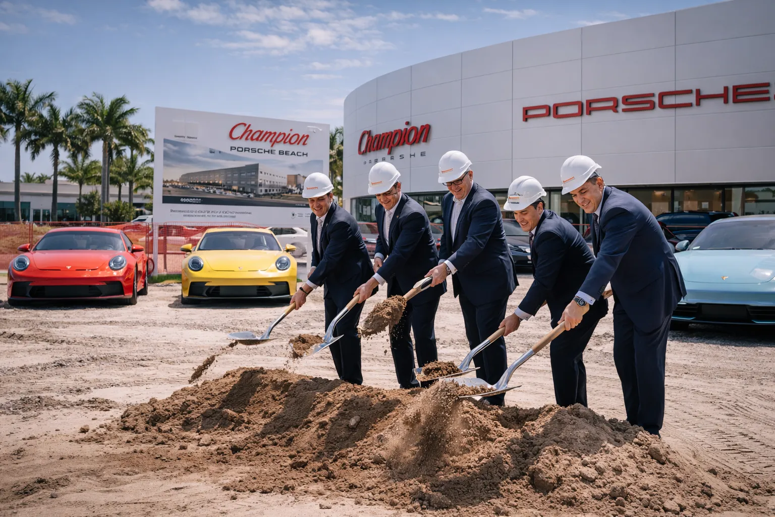 Champion Porsche Breaks Ground on Expansion in Pompano Beach