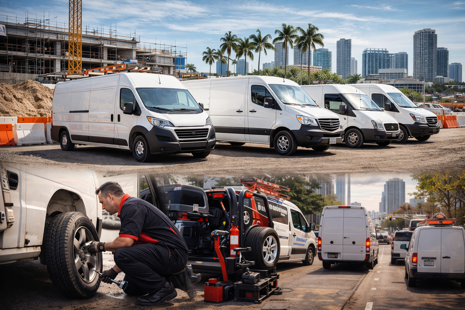 Mobile Tire Service for Commercial Vans in Miami: The Hidden Cost of Downtime