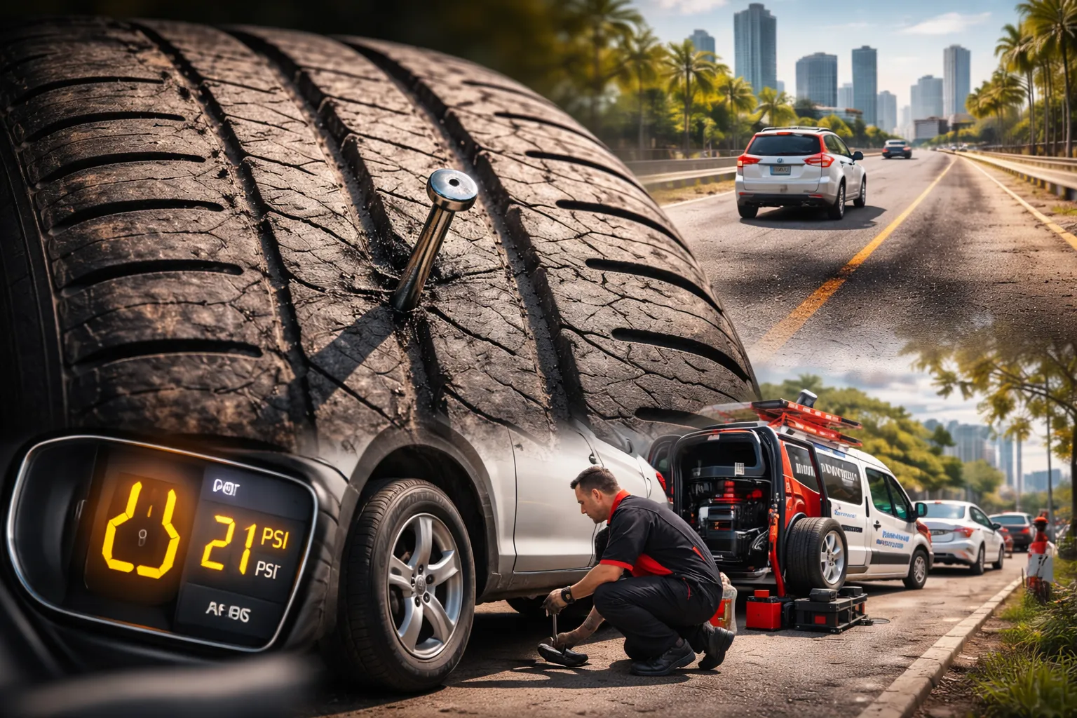 Nail in Tire in Miami? Here’s Exactly What to Do (Step-by-Step Guide)