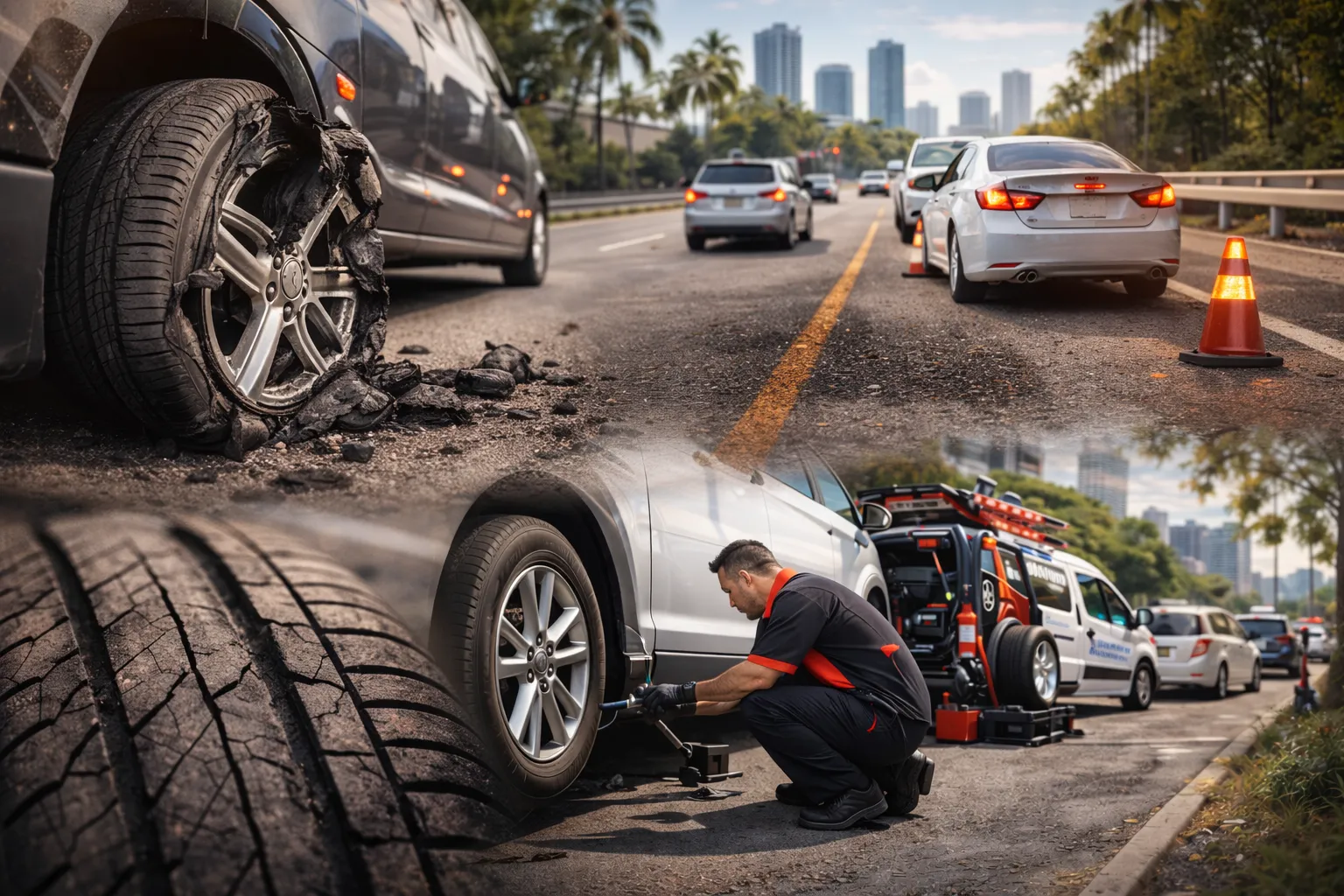 Tire Blowout in Miami: Causes, Warning Signs & How to Prevent It